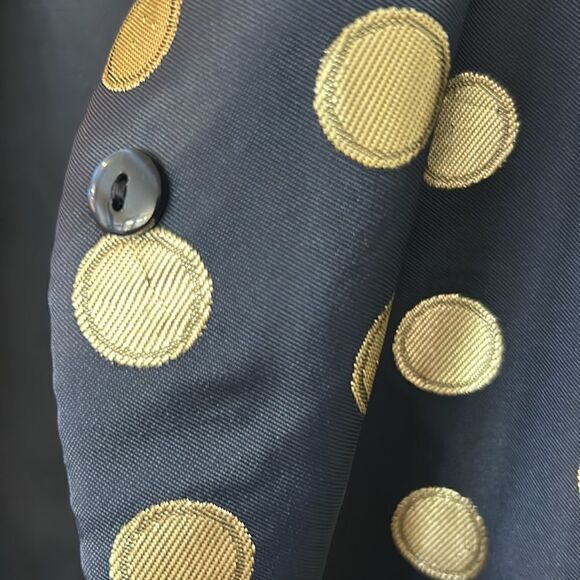 SWEET HEART ROSE NAVY & GOLD MATCHING COAT & DRESS - Picture 10 of 12